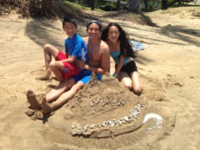 Maui sand castle